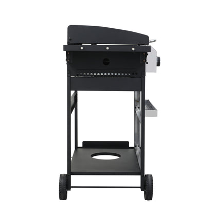 4-Burner Propane Gas BBQ Grill with Stainless Steel Plancha