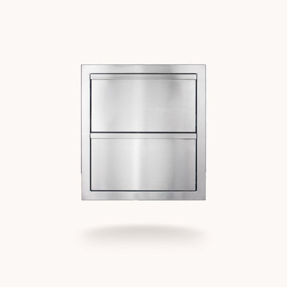 American Made Grills 18-Inch Deluxe Double Drawer - official product image 1
