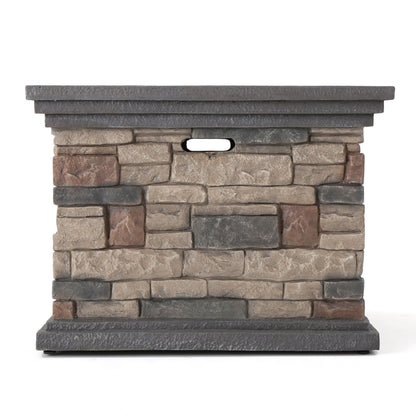 Fire Pit With Lightweight Concrete And Steel Frame