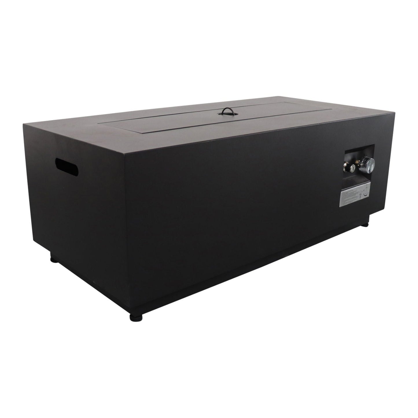Outdoor Fire Pit Table With Lid, Fuel Versatility