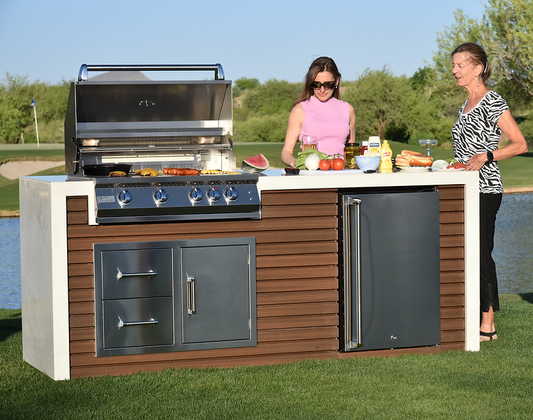KoKoMo Waterfall-Edge Outdoor Kitchen - 7' 6"