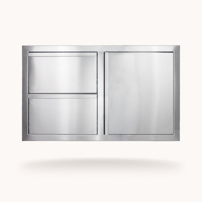 American Made Grills 36-Inch Double Drawer and Access Door Combo - official product image 1
