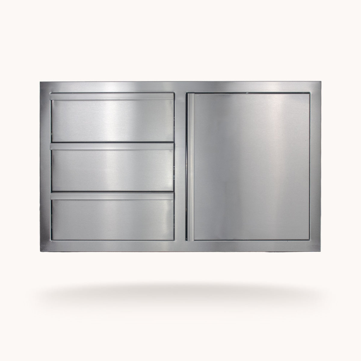 American Made Grills 36-Inch Triple Drawer and Access Door Combo - official product image 1