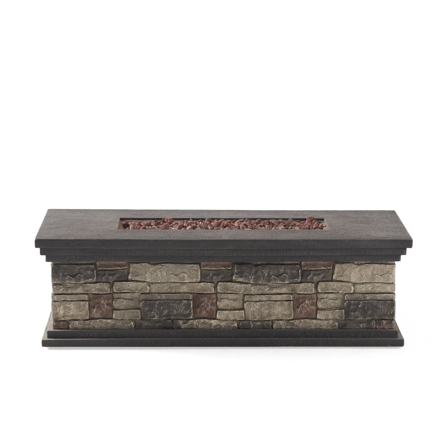 Fire Pit With Lightweight Concrete And Steel Frame