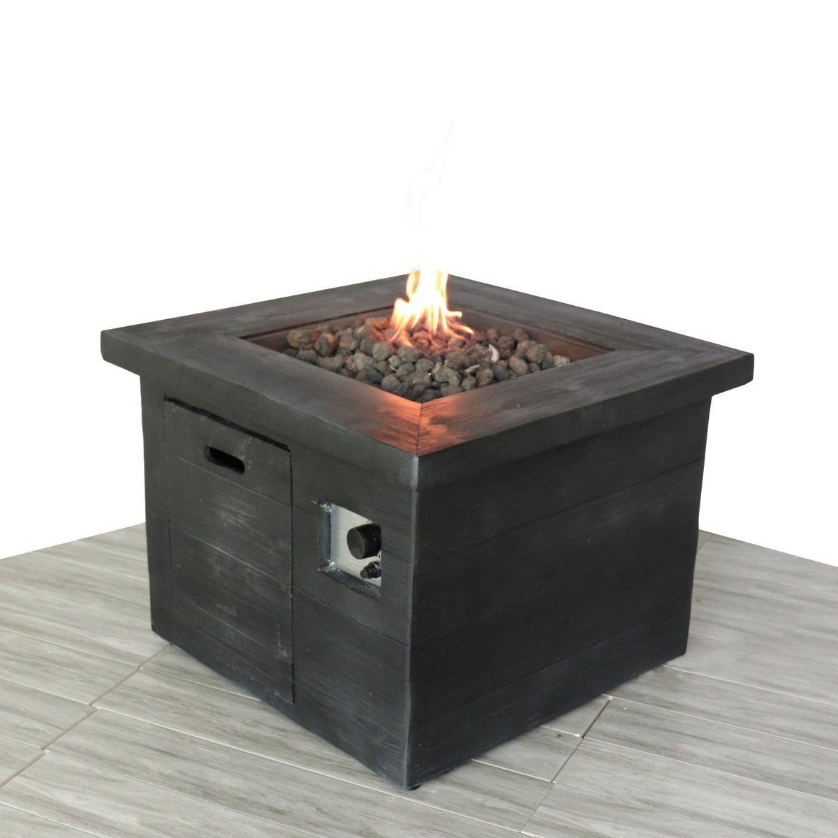 Fiber-Reinforced Concrete Gas Fire Pit Table – 32"