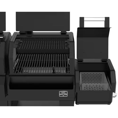 Oakford 1150 Pro Grill Smoker Combo, 3 Burner Gas + Offset Charcoal Smoker