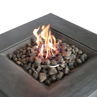 Fiber-Reinforced Concrete Gas Fire Pit Table – 32"