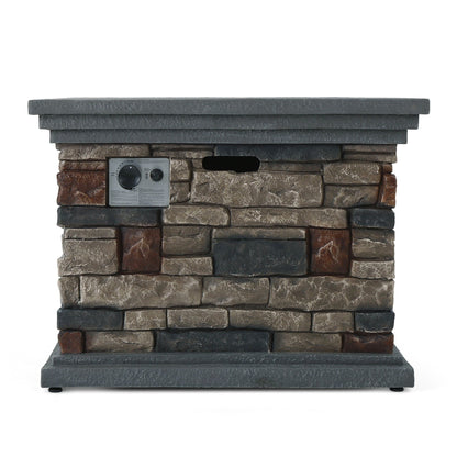 Fire Pit With Lightweight Concrete And Steel Frame