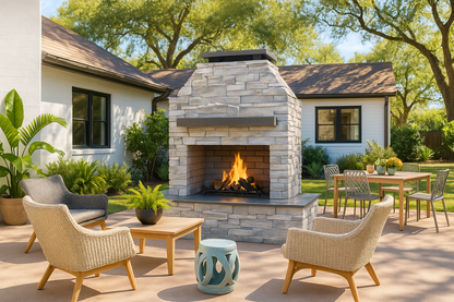Cal Flame Key West Outdoor Fireplace – 72"