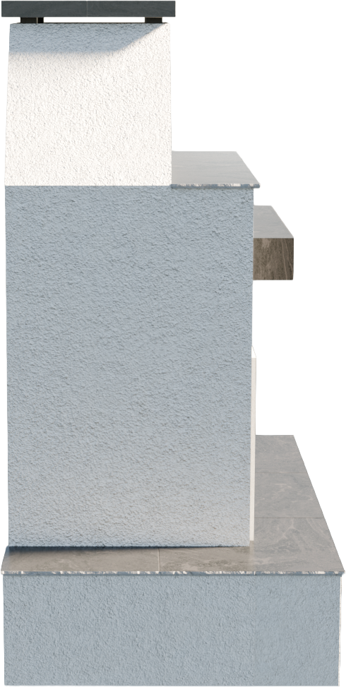 Cal Flame Key West Outdoor Fireplace – 72"