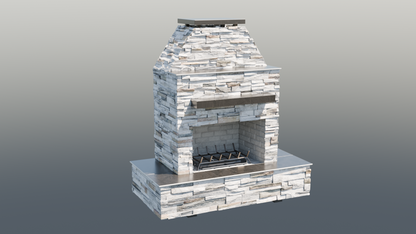 Cal Flame Key West Outdoor Fireplace – 72"