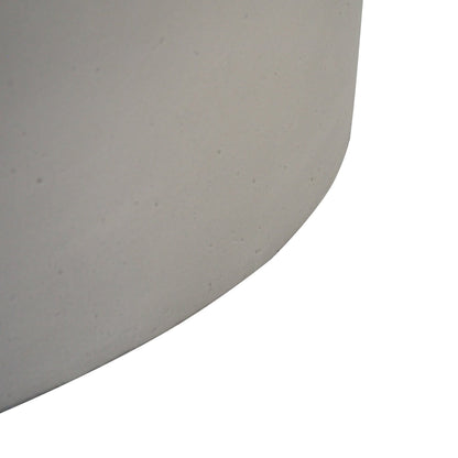 Light Grey Magnesium Oxide 31 in Round Fire Pit with 40,000 BTU for Patio Use