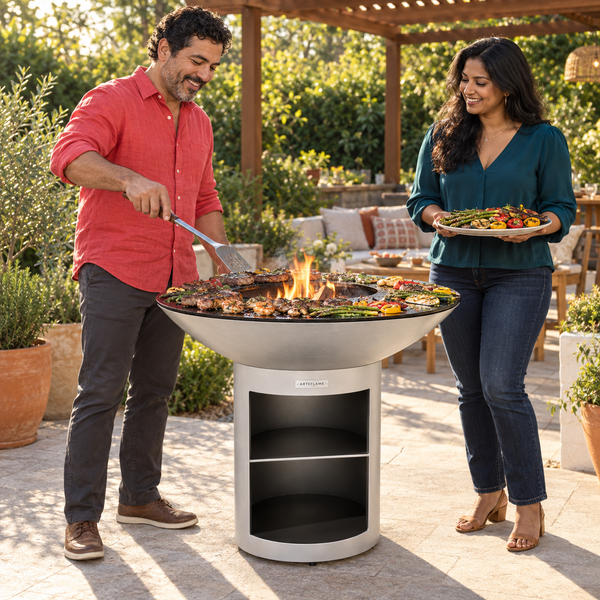 Arteflame Platinum Series Outdoor Flat-Top Grill With Storage Base - 40" - Various Colors