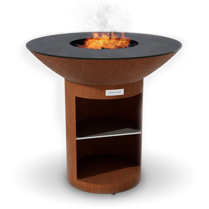 Arteflame Classic Corten Steel Outdoor Flat-Top Grill And Fire Bowl - 40"