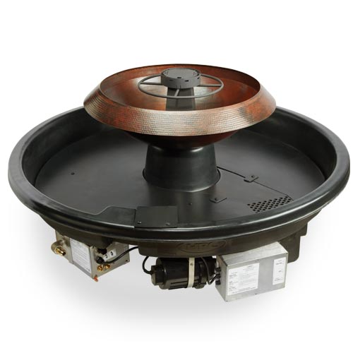 HPC H2Onfire 360 Hammered Copper Fire & Water Feature – 52″