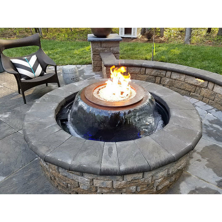 HPC Evolution 360 Hammered Copper Fire & Water Bowl – 52″