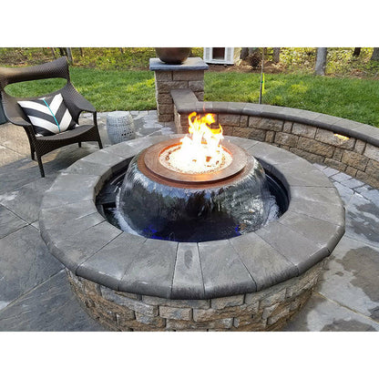HPC Evolution 360 Hammered Copper Fire & Water Bowl – 52″