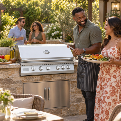 KoKoMo Outdoor Grill Heavy-Duty 5-Burner 72K BTU Built-In Gas Grill - 40"
