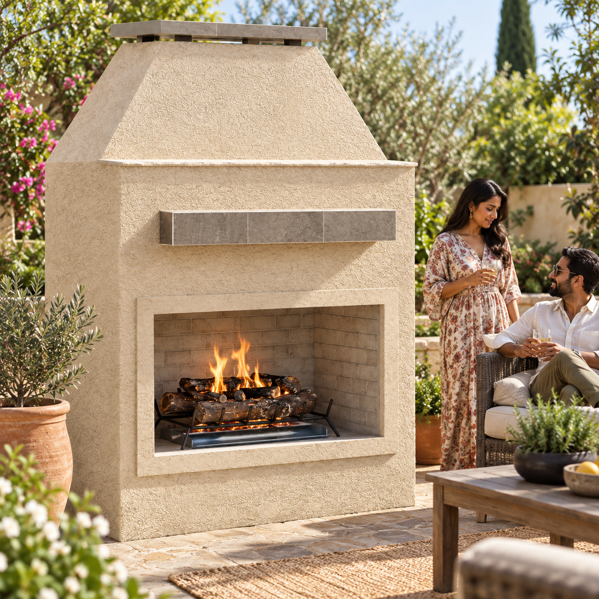 Cal Flame Laredo Outdoor Fireplace – 46"
