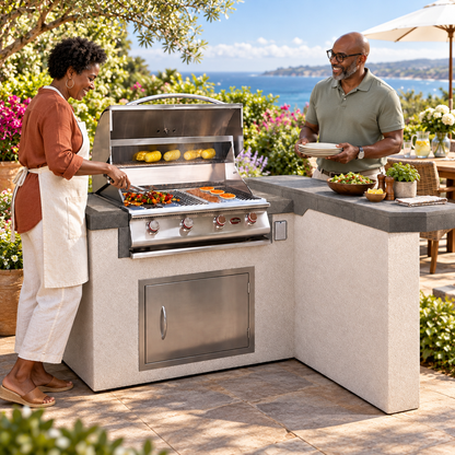 Cal Flame Maui Q BBQ Island With G3 Grill - 66"