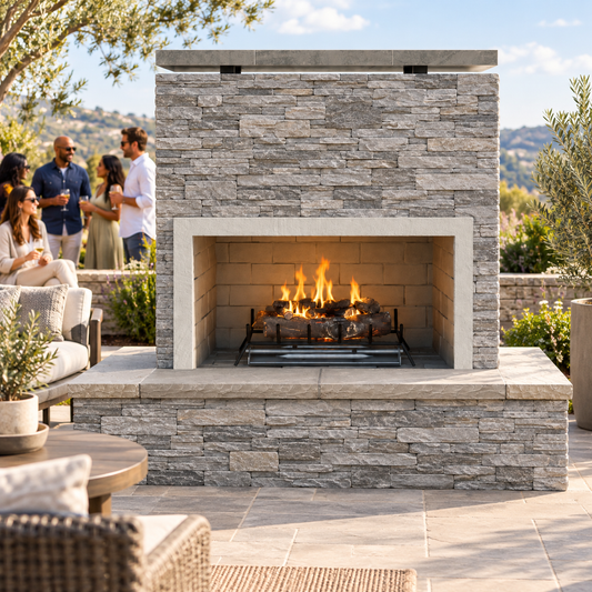 Cal Flame Sahara Outdoor Fireplace - 72"
