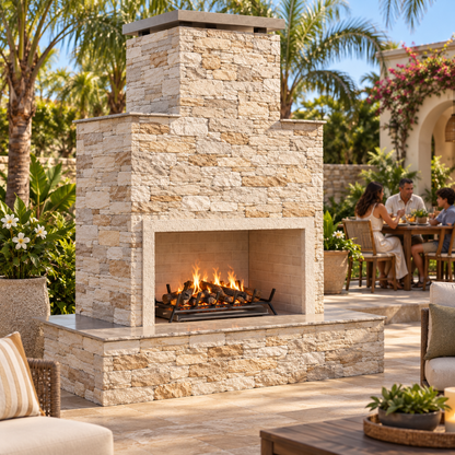 Cal Flame Tahiti Outdoor Fireplace - 72"