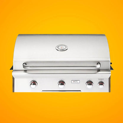 American Outdoor Grill L-Series 30-Inch 3-Burner Built-In Natural Gas Grill W/ Rotisserie Kit [30NBL] (SAK57636)