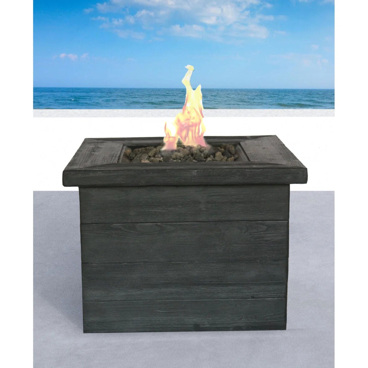 Fiber-Reinforced Concrete Propane Fire Pit Table – 32"