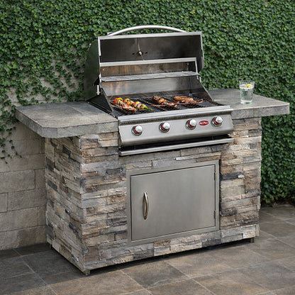 Cal Flame Kona Q BBQ Island – G3 Grill 70.75" — Optional configuration pictured