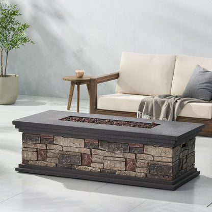 Fire Pit With Lightweight Concrete And Steel Frame