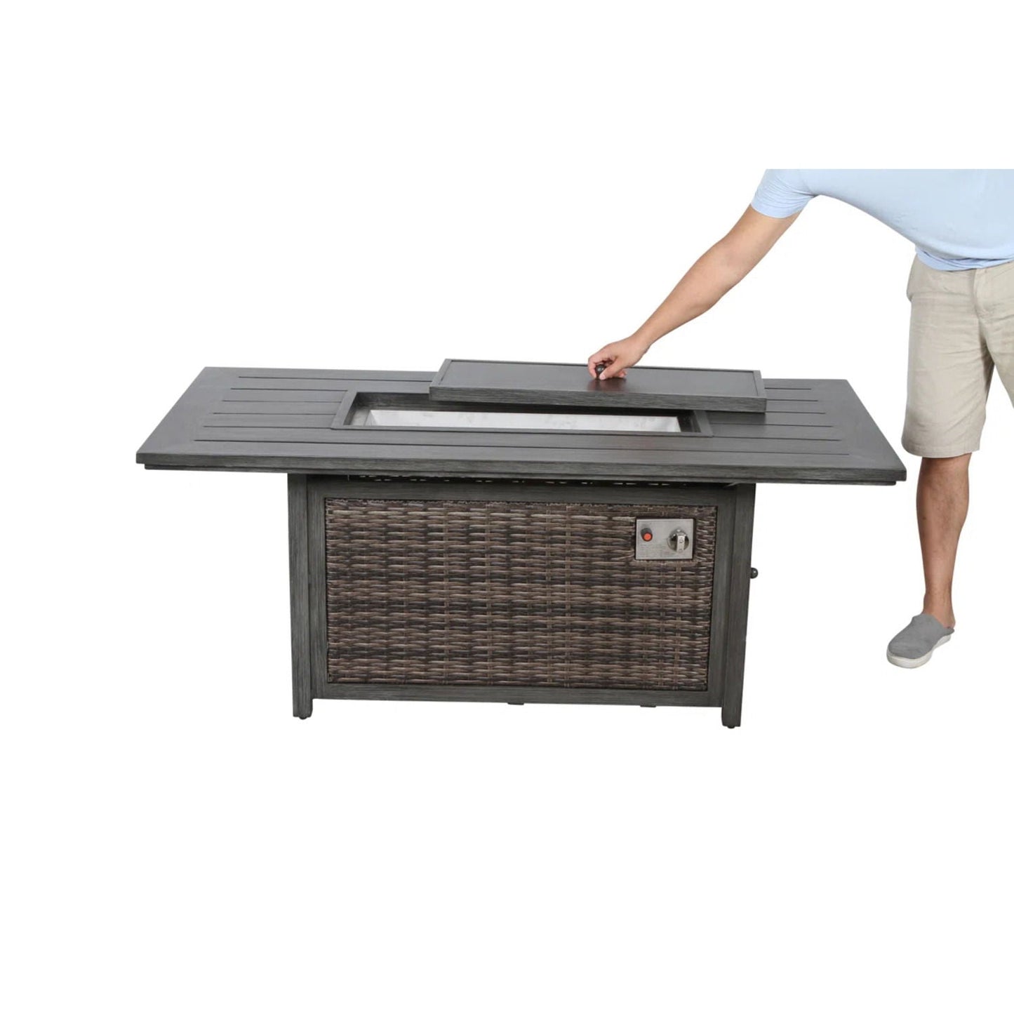 Propane Fire Pit Table - Espresso