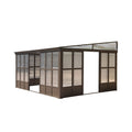 Alora Horizon Extra-Large Heavy-Duty All-Season Sunroom With Sliding Doors And Polycarbonate Windows 12'x16'