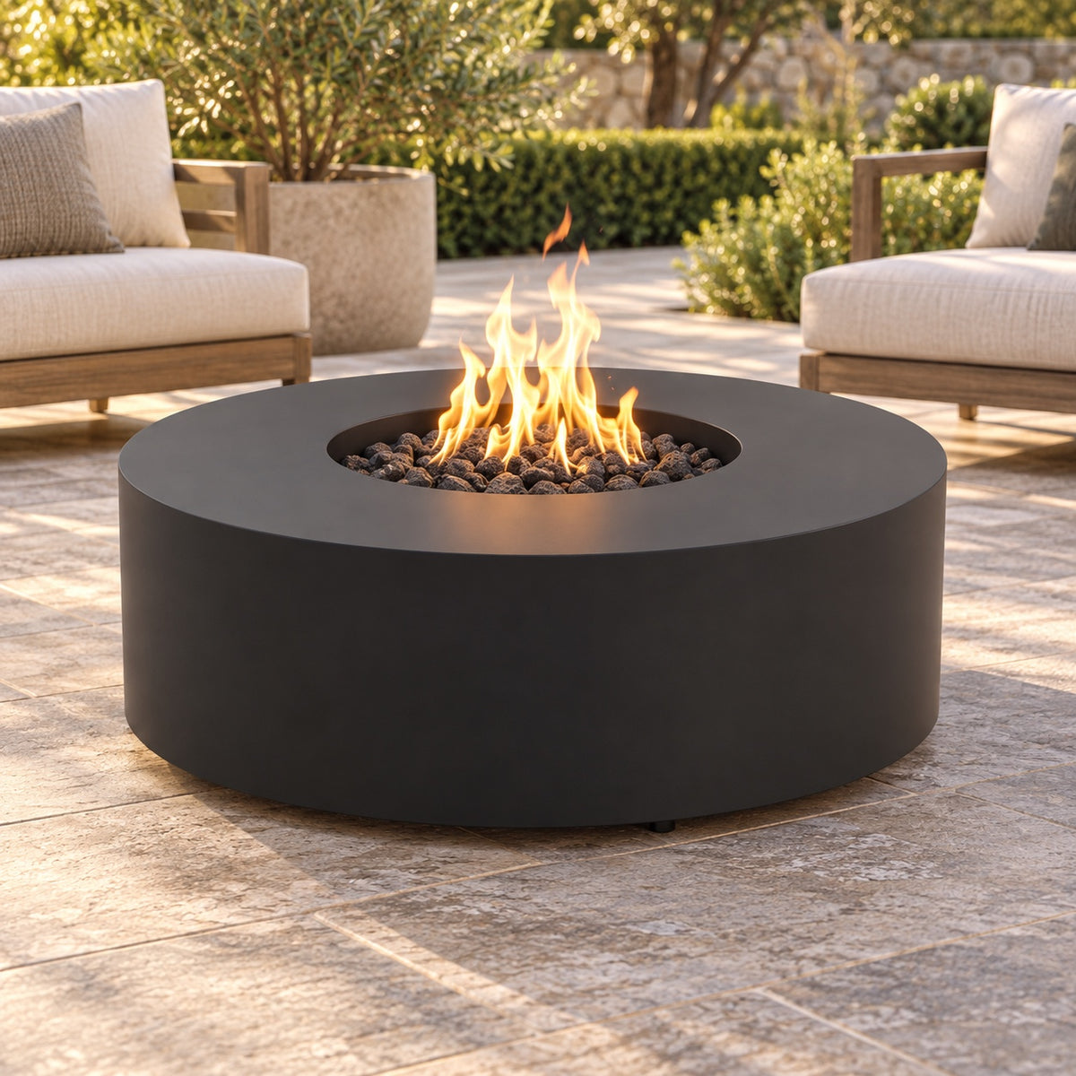 HPC Agni Round Metal Fire Pit – 48″