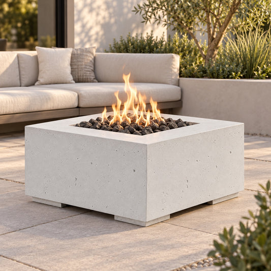 HPC Alea Lightweight Concrete Fire Pit – 32″