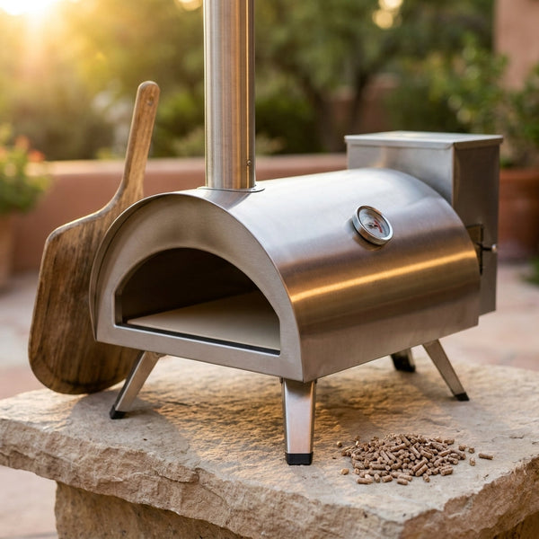 12" Wood Pellet Pizza Oven, Compatible with Gas Burner and Electric Heater Accessories (Sold Separately) — Studio Shot